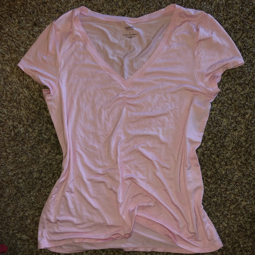 NEW Pink V-neck T-shirt